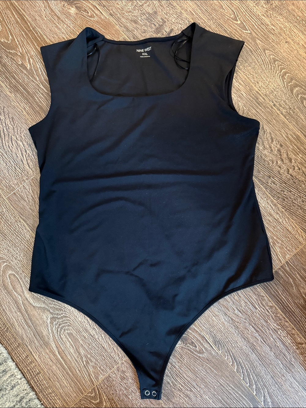 Nine West Sculpt Black Bodysuit sz XXl